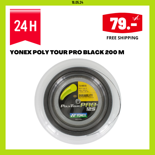 YONEX POLY TOUR PRO BLACK 200 m