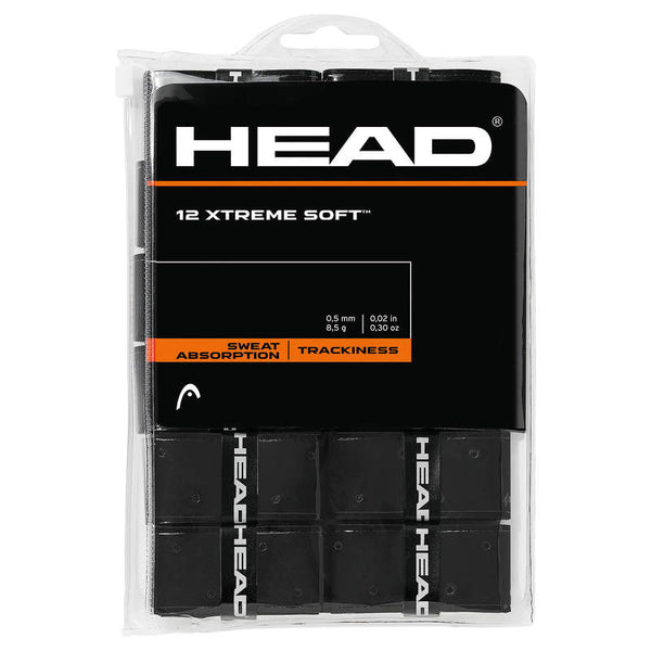HEAD XTREME SOFT OVERGRIP BLACK (12X)