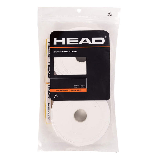 HEAD PRIME TOUR OVERGRIP WHITE (30X)