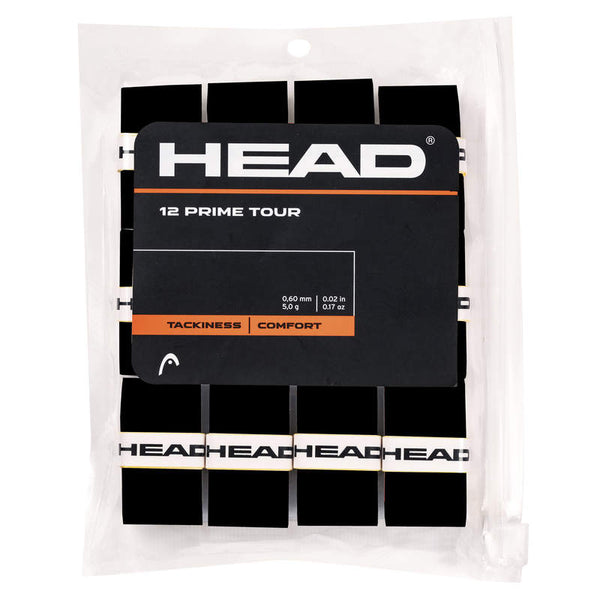 HEAD PRIME TOUR OVERGRIP BLACK (12X)