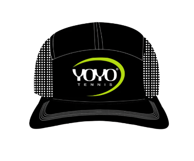 YOYO-TENNIS LIGHT LOGO CAP BLACK/GREEN