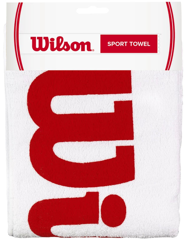 WILSON SPORT TOWEL WHITE/RED
