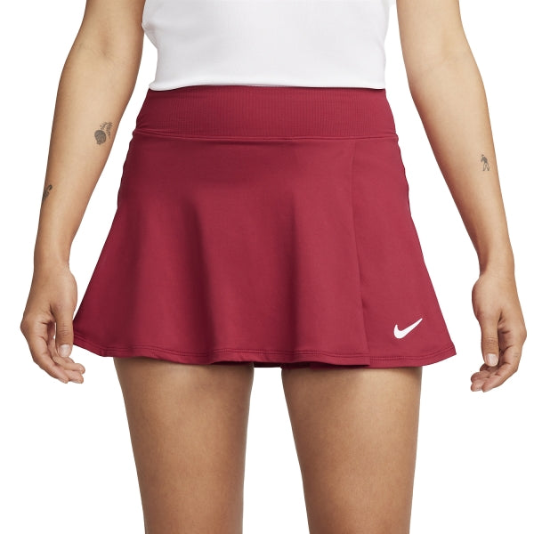 NIKE COURT DRI-FIT VICTORY FLOUNCY SKIRT NOBLE RED WOMAN
