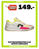 ON THE ROGER PRO 2 AC WHITE/LIME MAN
