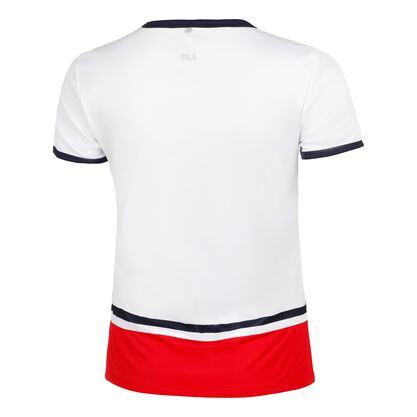 FILA T-SHIRT ELISABETH WHITE/RED WOMAN