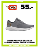 UNDER ARMOUR CHARGED AURORA 2 GREY/BLACK WOMAN