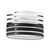 NIKE FLEX STIRNBÄNDER LOGO SCHWARZ/WEISS (6X)