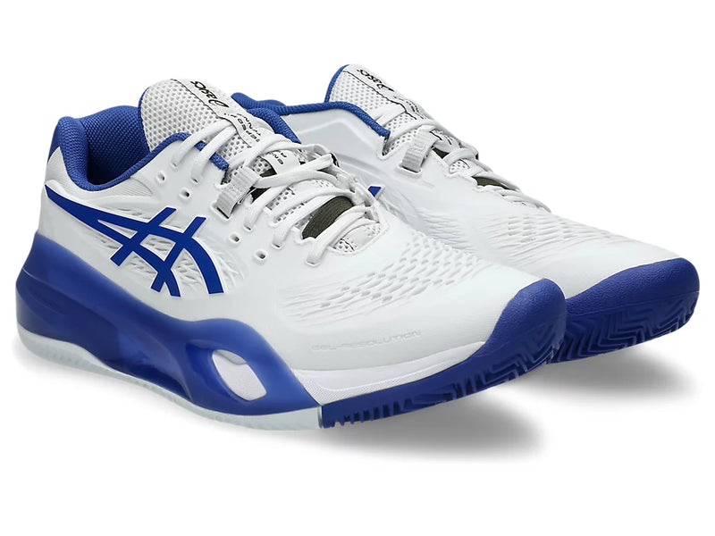ASICS GEL-RESOLUTION X CLAY WHITE/DARK COBALT MAN