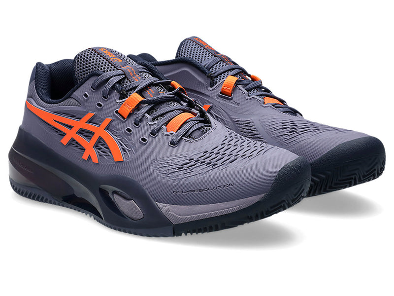 ASICS GEL-RESOLUTION X CLAY GREYISH PURPLE/NOVA ORANGE MAN