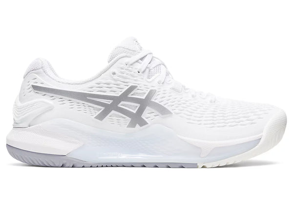 ASICS GEL RESOLUTION 9 WHITE/PURE SILVER AC WOMAN