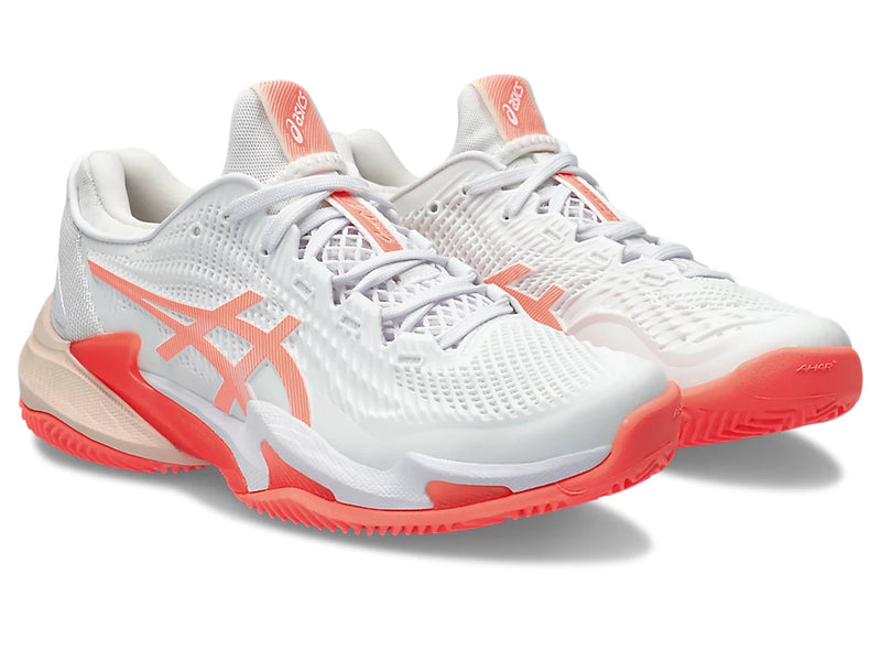 ASICS COURT FF 3 CLAY WHITE/SUN CORAL WOMAN