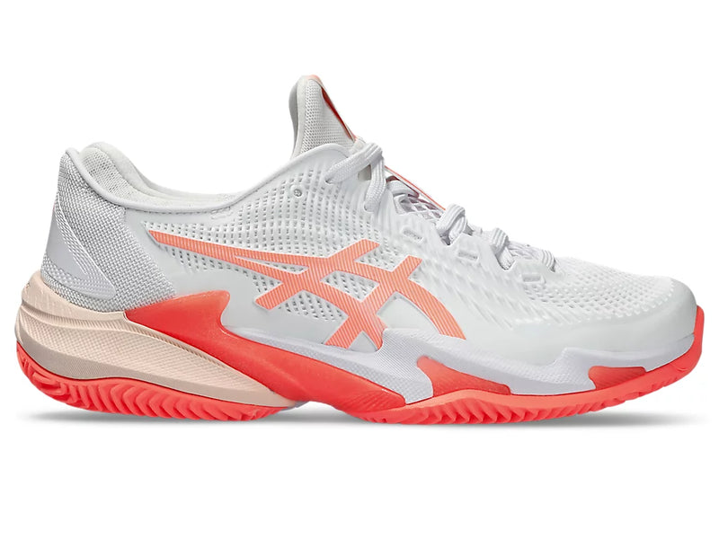 ASICS COURT FF 3 CLAY WHITE/SUN CORAL WOMAN