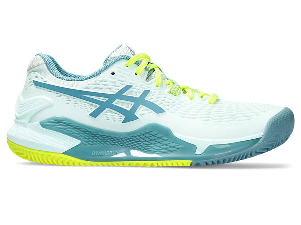ASICS GEL RESOLUTION 9 CLAY SOOTHING SEA/GRIS BLUE WOMAN