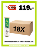 18X DUNLOP FORT AC SWISS-TENNIS (72X)