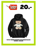 YOYO-TENNIS HOODIE LITTLE BEAR BLACK UNISEX