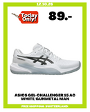 ASICS GEL-CHALLENGER 15 AC WHITE/GUNMETAL MAN