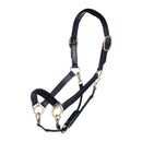 HKM LEDERHALFTER GOLD SCHWARZ