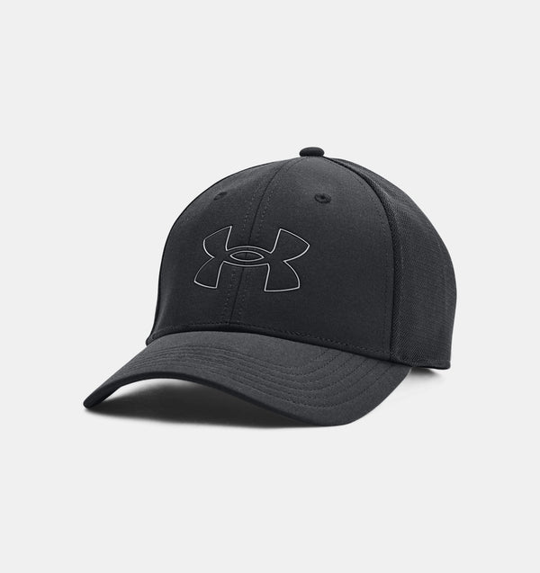 UNDER ARMOUR ISO-CHILL DRIVER MESH ADJUSTABLE CAP BLACK