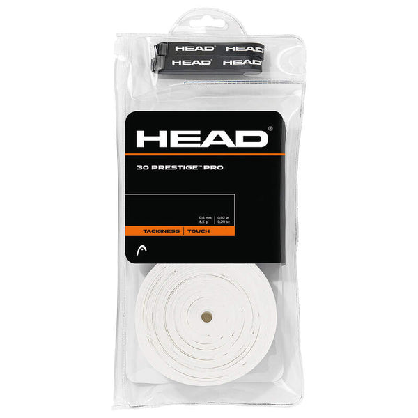 HEAD PRESTIGE PRO OVERGRIP WHITE (30X)