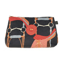 ADAMSBRO WEICHE SAMT-KOSMETIKTASCHE MARINEBLAU ZAUM-DESIGN