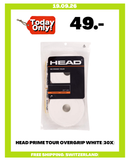 HEAD PRIME TOUR OVERGRIP WHITE (30X)