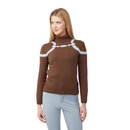 VESTRUM CARTAGENA ROLLKRAGENPULLOVER DUNKELBRAUN/HELLBLAU