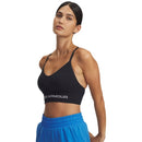 UNDER ARMOUR VANISH SEAMLESS LOW YOGA SPORTS BRA · FRICTION-FREE FIT BLACK WOMAN