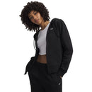 UNDER ARMOUR RIVAL FLEECE-KAPUZENJACKE MIT DURCHGEHENDEM REIẞVERSCHLUSS SCHWARZ DAMEN