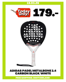 ADIDAS PADEL METALBONE 3.4 CARBON BLACK/WHITE
