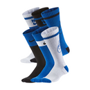 NIKE EVERYDAY CUSHIONED CREW SOCKS BLUE/BLACK/WHITE (6X)