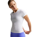 NIKE VICTORY DRI-FIT Tennisshirt mit kurzen Ärmeln für Damen, Weiß