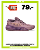 ASICS GEL-RESOLUTION X PADEL PURPLE OXIDE/RODE GOLD WOMAN