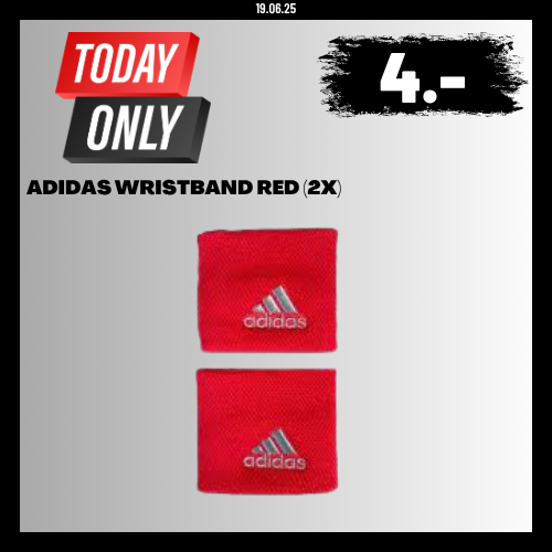 ADIDAS WRISTBAND RED (2X)
