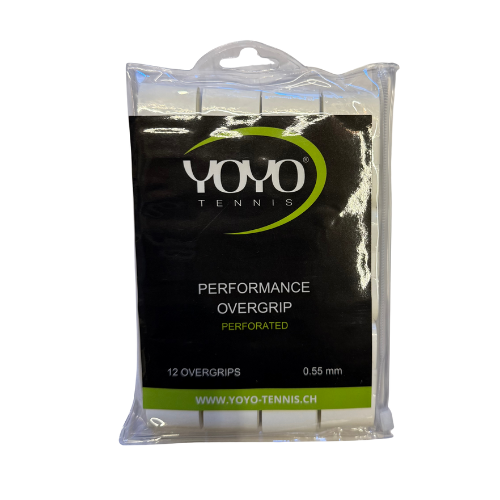 YOYO-TENNIS OVERGRIP WHITE PERFORATED (12X)
