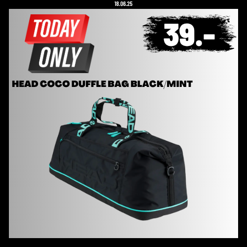 HEAD COCO DUFFLE BAG BLACK/MINT
