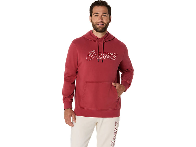 ASICS OTH HOODIE BURNT RED MAN