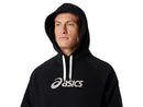 ASICS LOGO FLEECE KAPUZENPULLOVER SCHWARZ HERREN