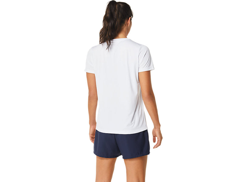 ASICS COURT GRAPHIC TEE BRILLIANT WHITE WOMAN