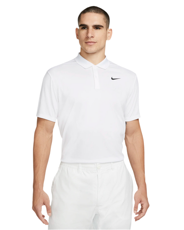 NIKE COURT DRI-FIT TENNIS POLO WHITE MAN