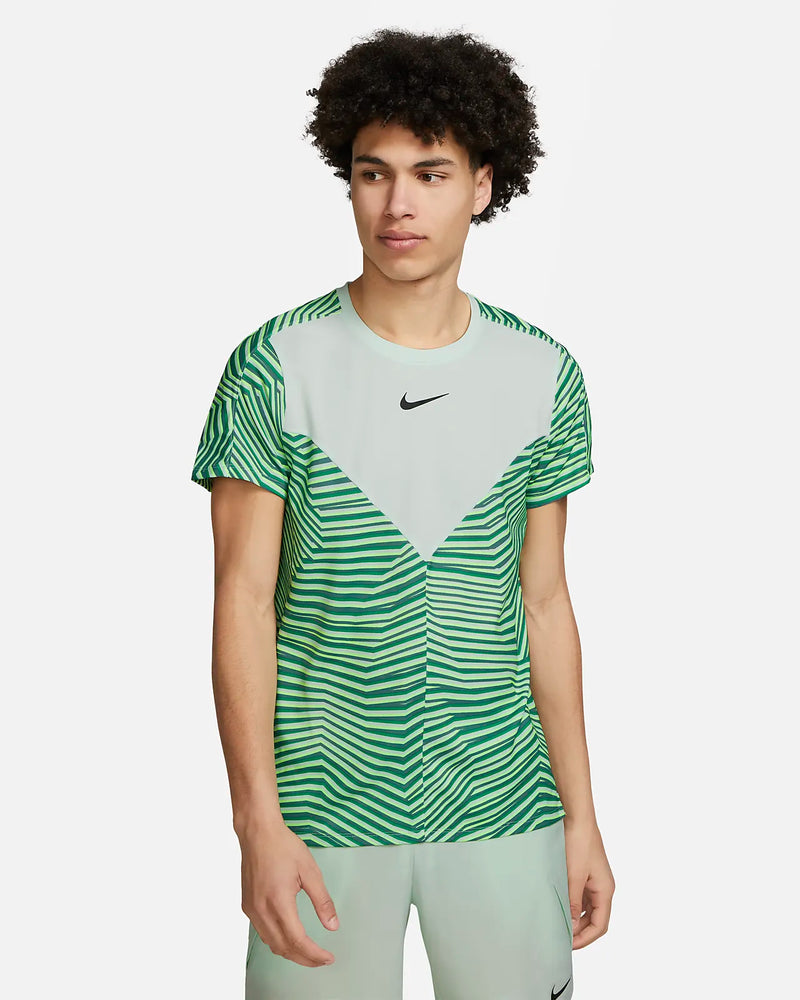 NIKE COURT DRI-FIT SLAM TENNIS TOP GREEN MAN
