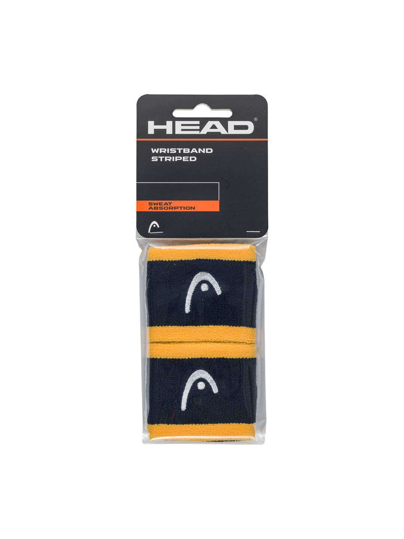 HEAD WRISTBAND STRIPED NAVY/BANANA (2X)