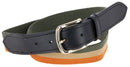COVALLIERO Gürtel Waldgrün/Beige/Orange