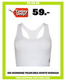 ON-RUNNING TRAIN BRA WHITE WOMAN