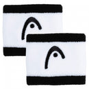 Kopf-Armband, gestreift, schwarz/weiß (2x)