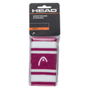 HEAD JUMBO WRISTBAND STRIPED VIVID PINK/WHITE (2X)