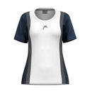 HEAD CLUB 25 TECH T-SHIRT NAVY/WHITE WOMAN