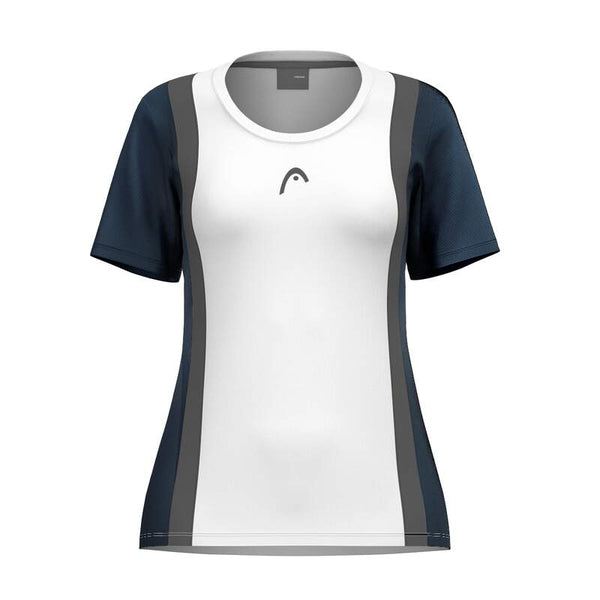 HEAD CLUB 25 TECH T-SHIRT NAVY/WHITE WOMAN