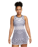 NIKE NIKE COURT DRI-FIT SLAM DRESS GREY WOMAN