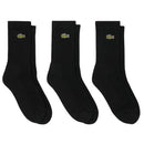 LACOSTE TENNIS CREW SOCKS BLACK (3X)