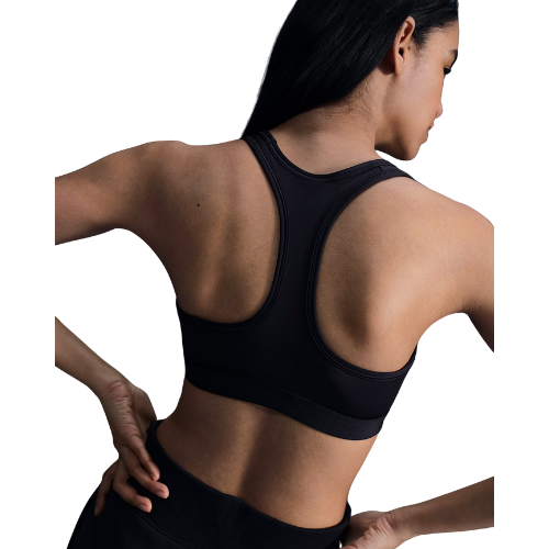 NIKE SWOOSH MEDIUM-SUPPORT PADDED SPORTS BRA BLACK WOMAN